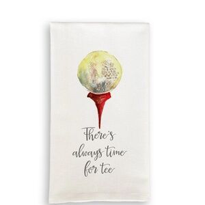 NEW French Graffiti Dish Towel - There's Always Time For Tee